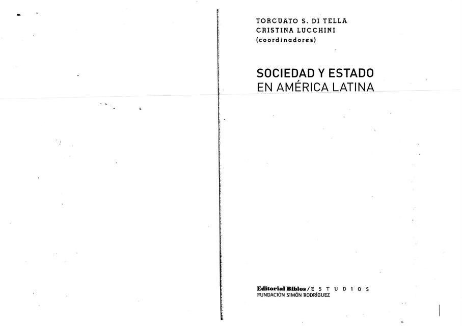 SYEAL Sociedad y estado en América Latina Lucchini