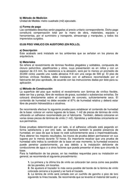 ESPECIFICACIONES Técnicas arquitectura 3