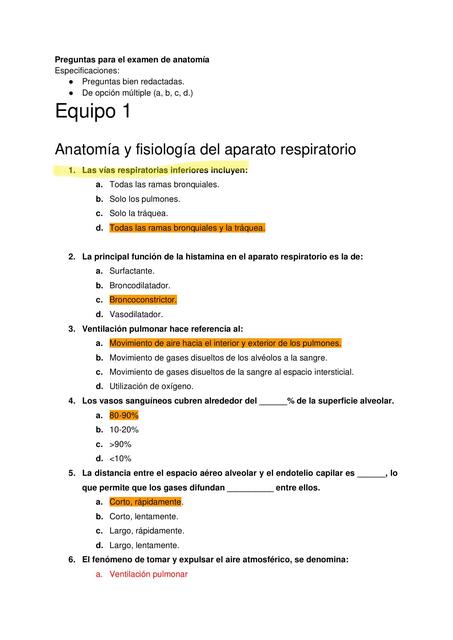 Banco de preguntas anatomia