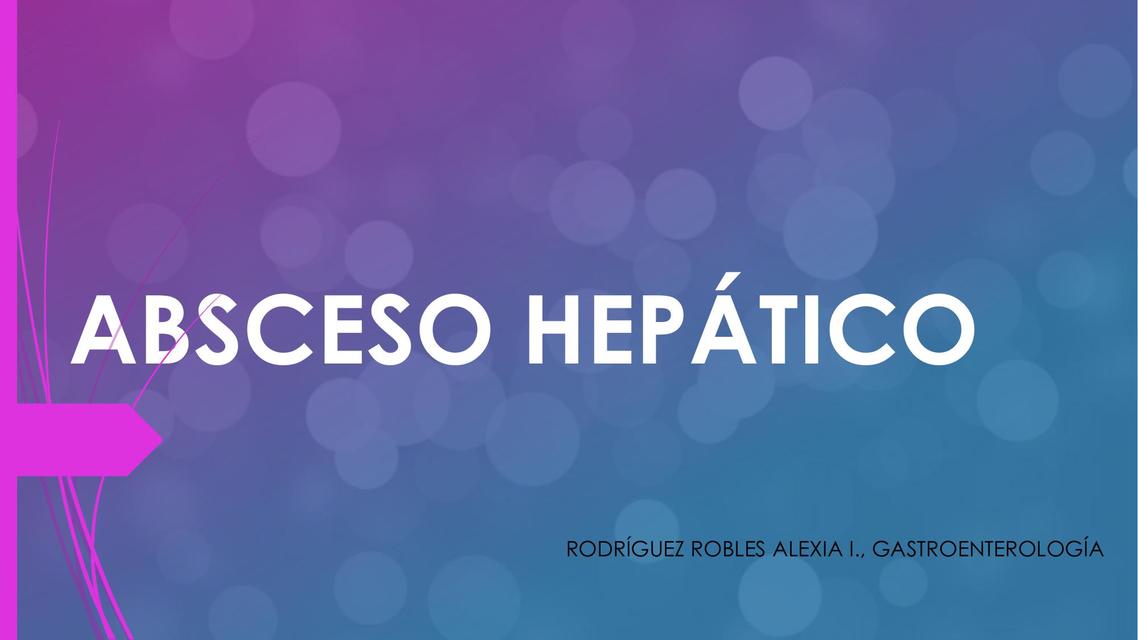 Absceso Hepático