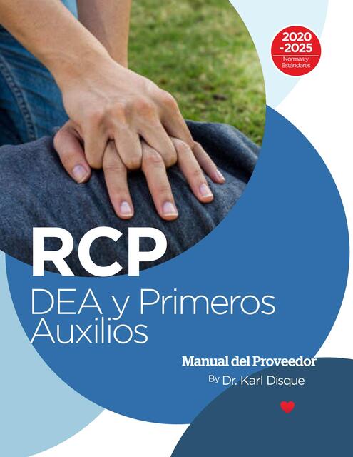 RCP DEA Y Primeros auxilios manual del proveedor