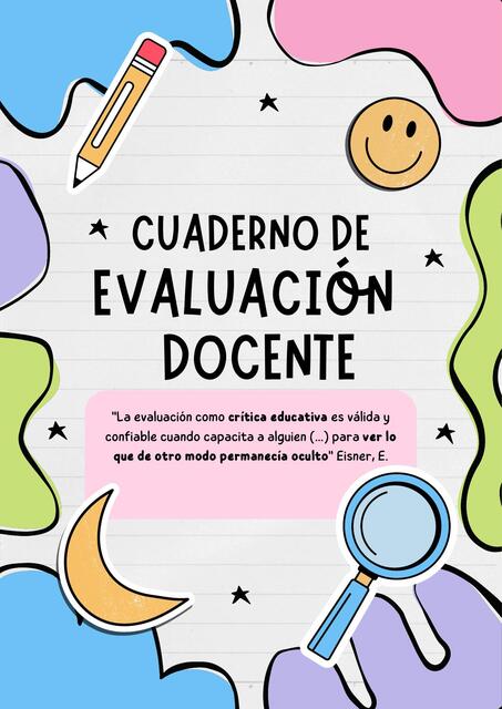 Cuaderno de evaluacion docente vacío 1