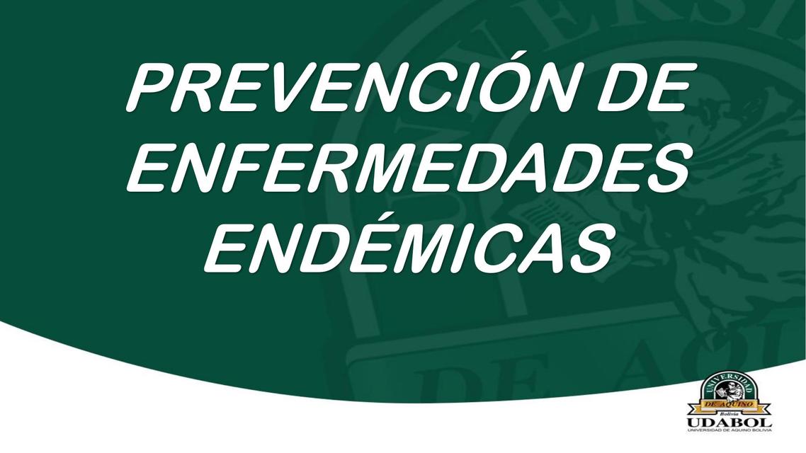 Enfermedades Endémicas