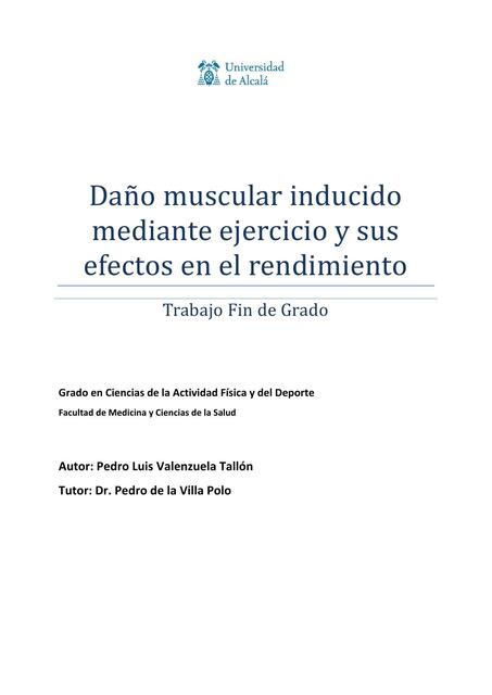 daño muscular inducido mediante ejercicio y sus ef