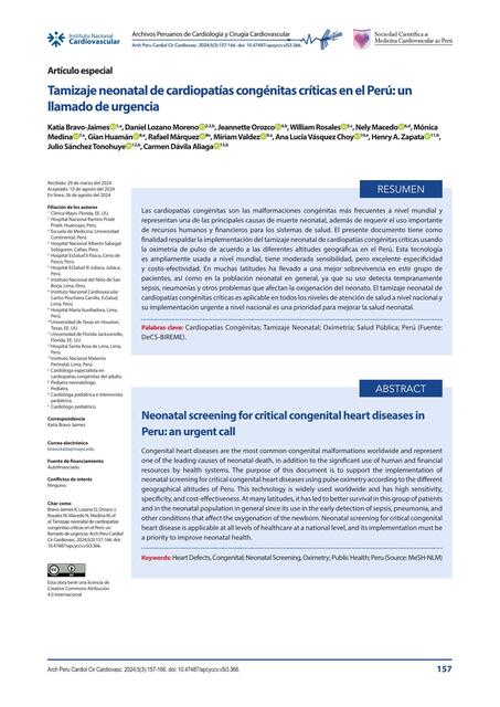 Tamizaje neonatal de cardiopatías congénitas críti