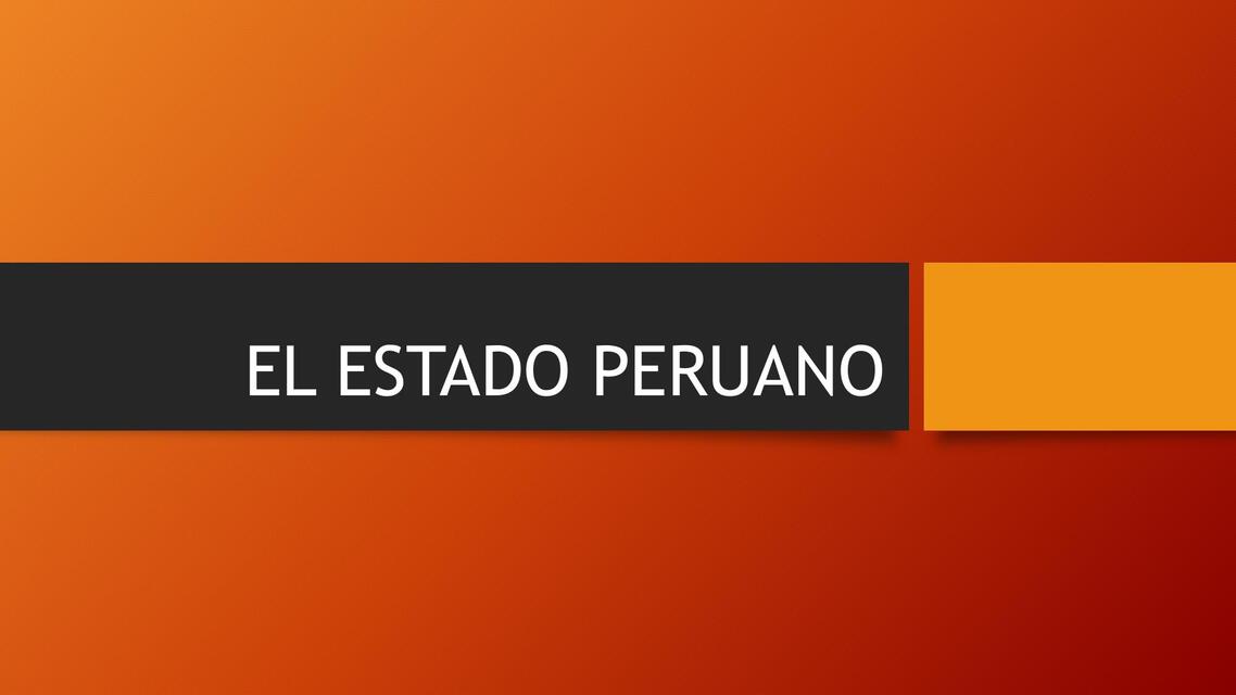 EL ESTADO PERUANO PDF