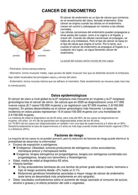 CANCER DE ENDOMETRIO