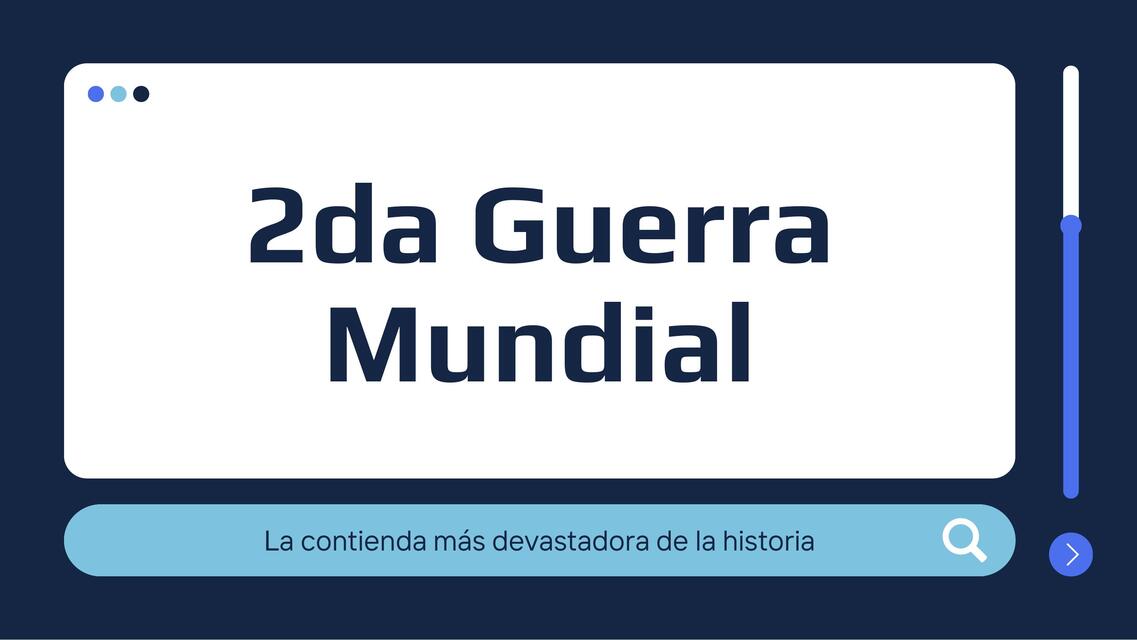 2da Guerra Mundial para presentar