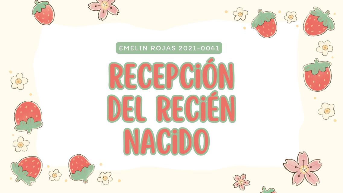 Recepción del recién nacido