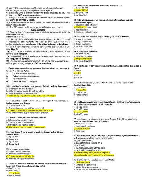 3er examen M inferior trauma