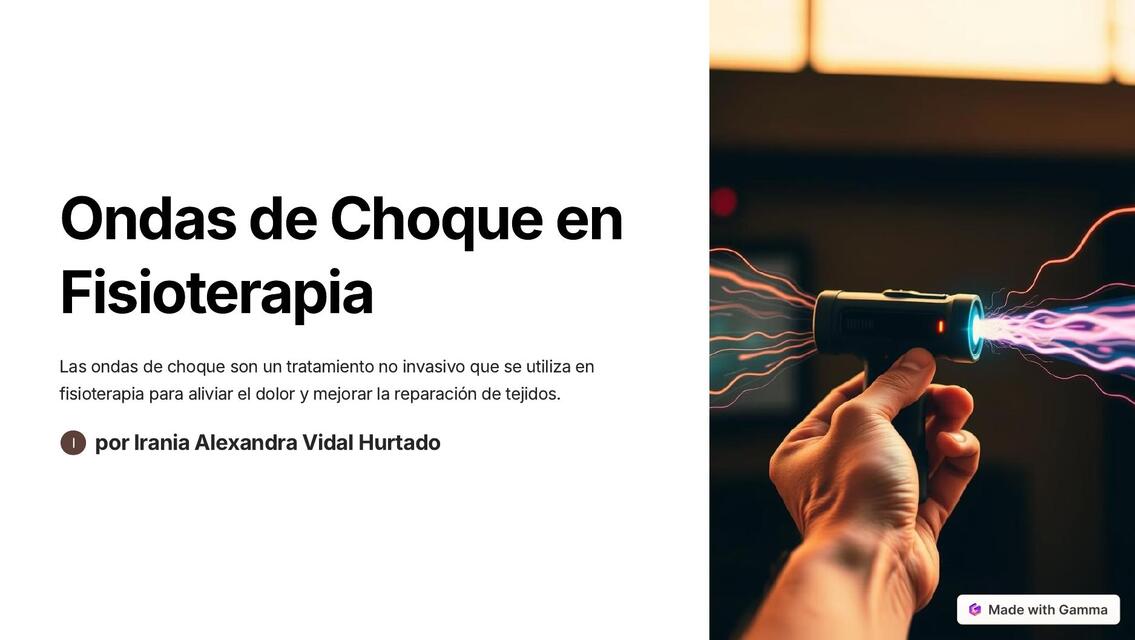 Ondas de Choque en Fisioterapia