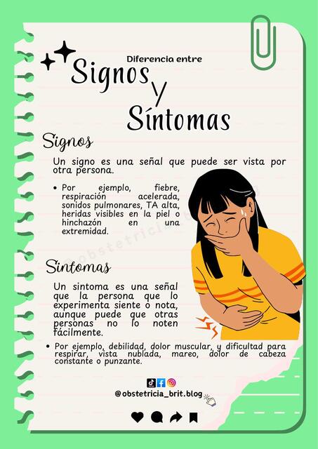 Signos y sintomas