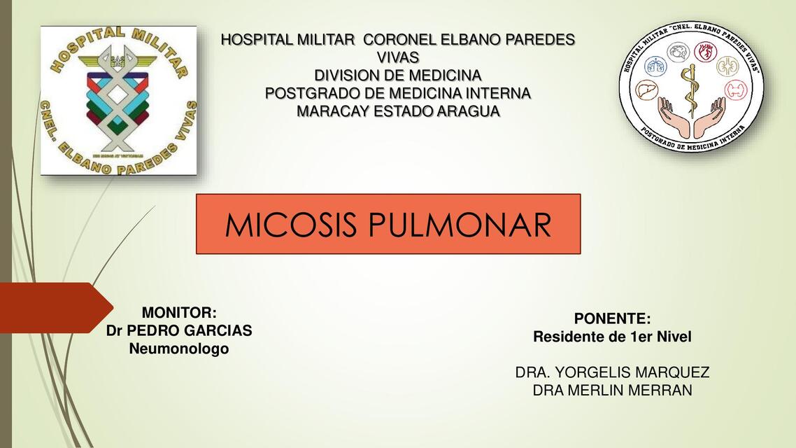 Presentación1 micosis pulmonar terminado