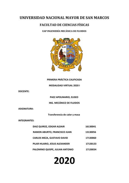 Primera practica de transferencia de calor