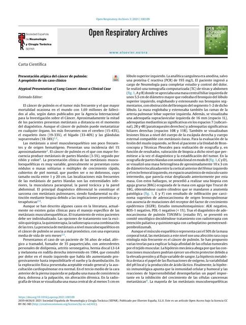 CASO DE ADENOCARCINOMA