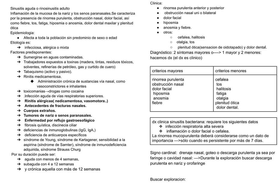 Sinusitis aguda adulto