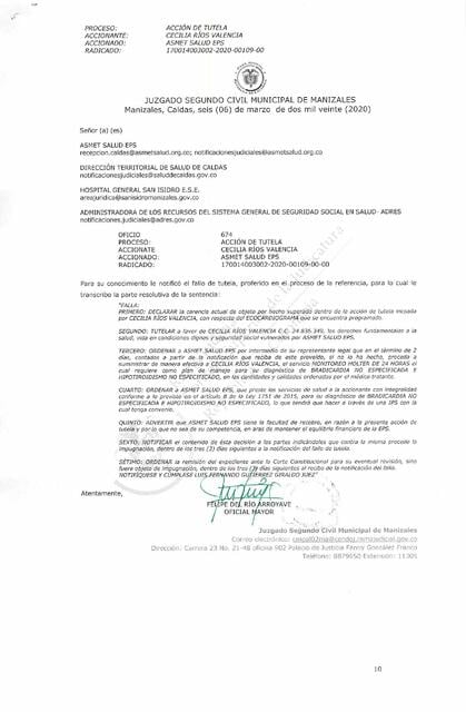 FALLO EN PRIMERA INSTANCIA CECILIA RIOS FALLO | maria | uDocz
