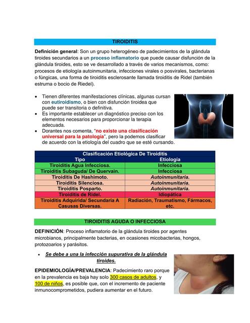 Endocrinología tiroiditis