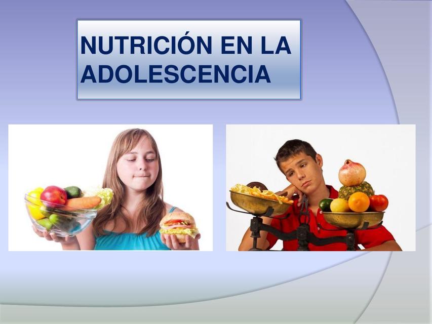 Nutrición En La Adolescencia Lara Tuchin Udocz 