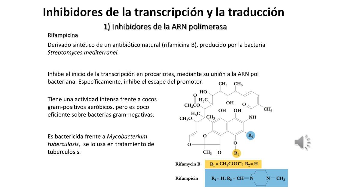 Inhibidores transcripción y traducción