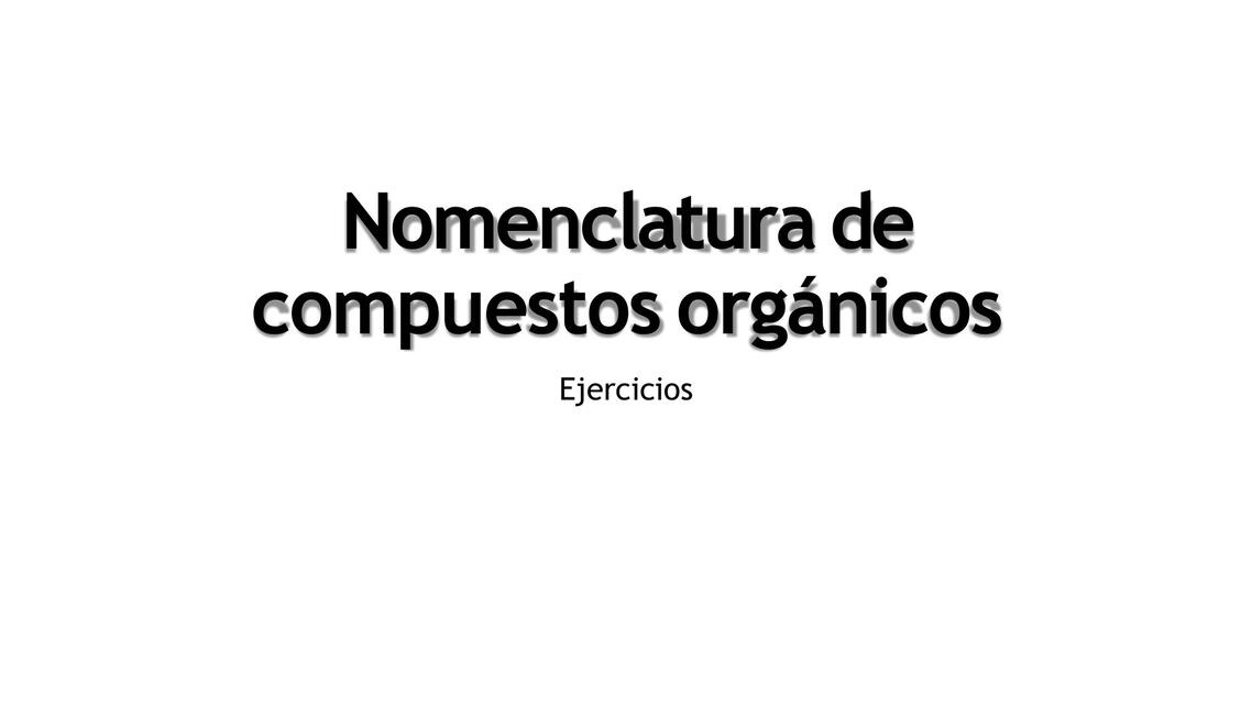 Reglas de nomenclatura orgánica