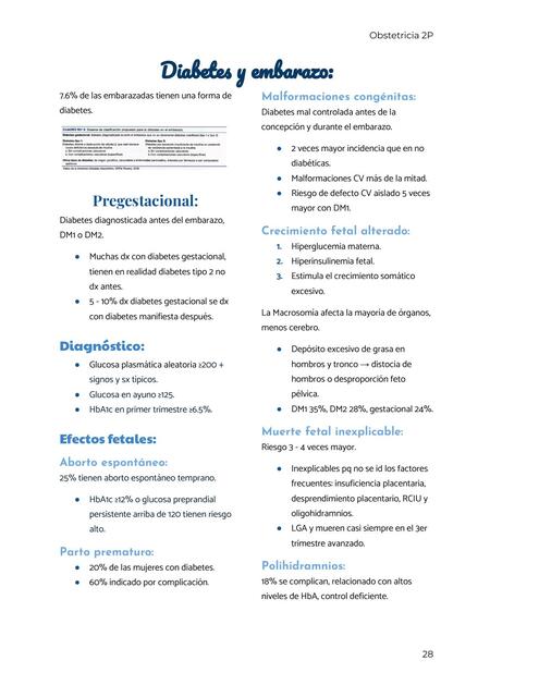 Diabetes gestacional