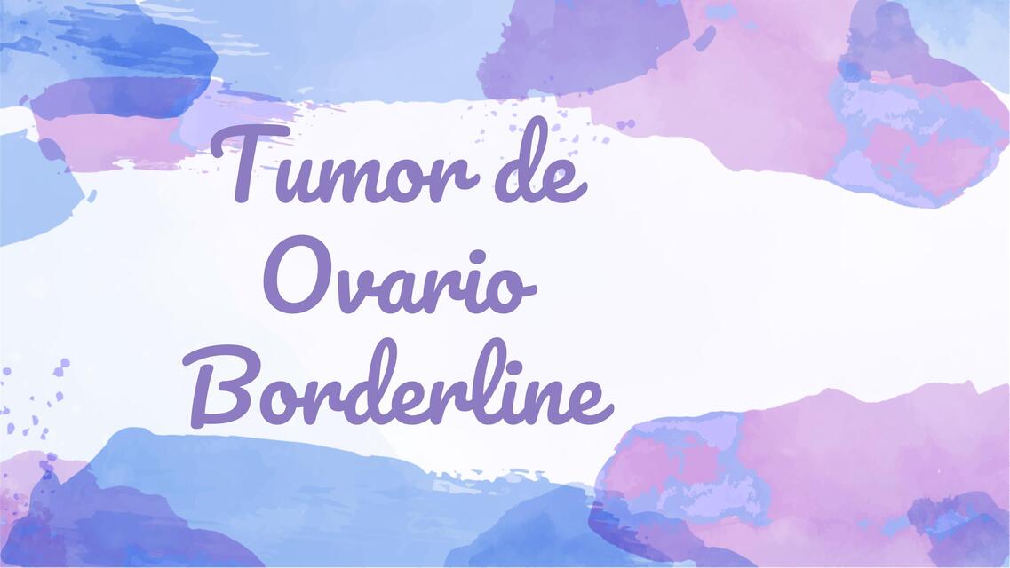 tumor borderline de ovario