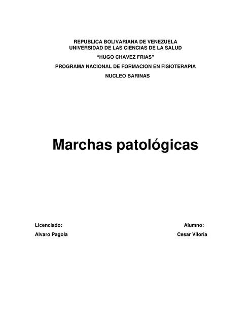 Marchas patologicas