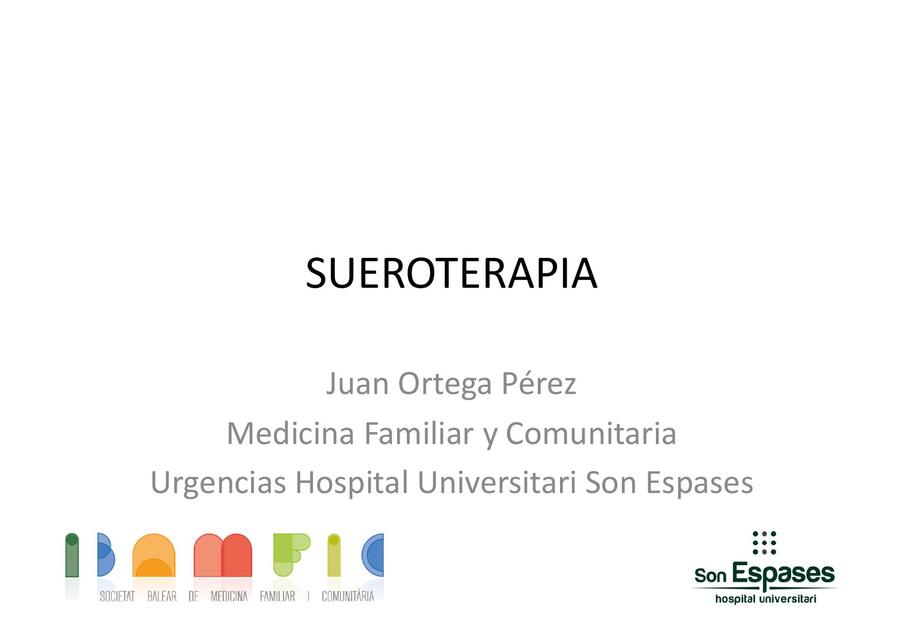 SUEROTERAPIA 8 DE MARZO