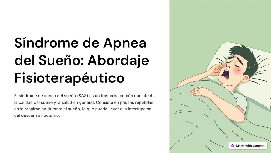 SÍNDROME DE APNEA DEL SUEÑO