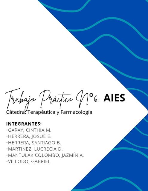 TP N 6 AIES terapeuticas y farmacologia