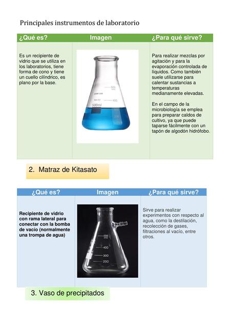 PRINCIPALES INSTRUMENTOS DE LABORATORIO