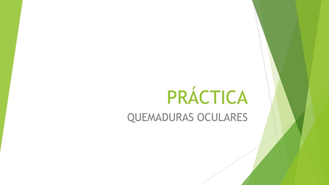 QUEMADURA OCULAR