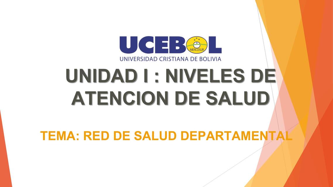 RED DE SALUD DEPARTAMENTAL