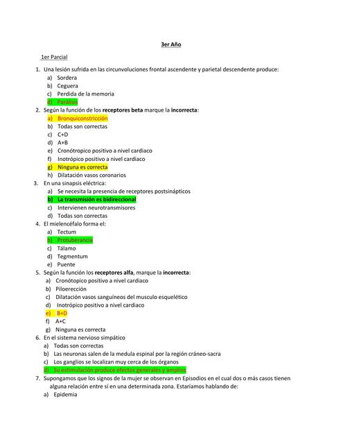 Pregunteros de Neuro para practicar