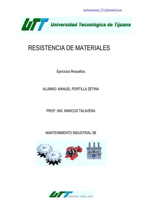 Resistencia de materiales Ejercicios resueltos