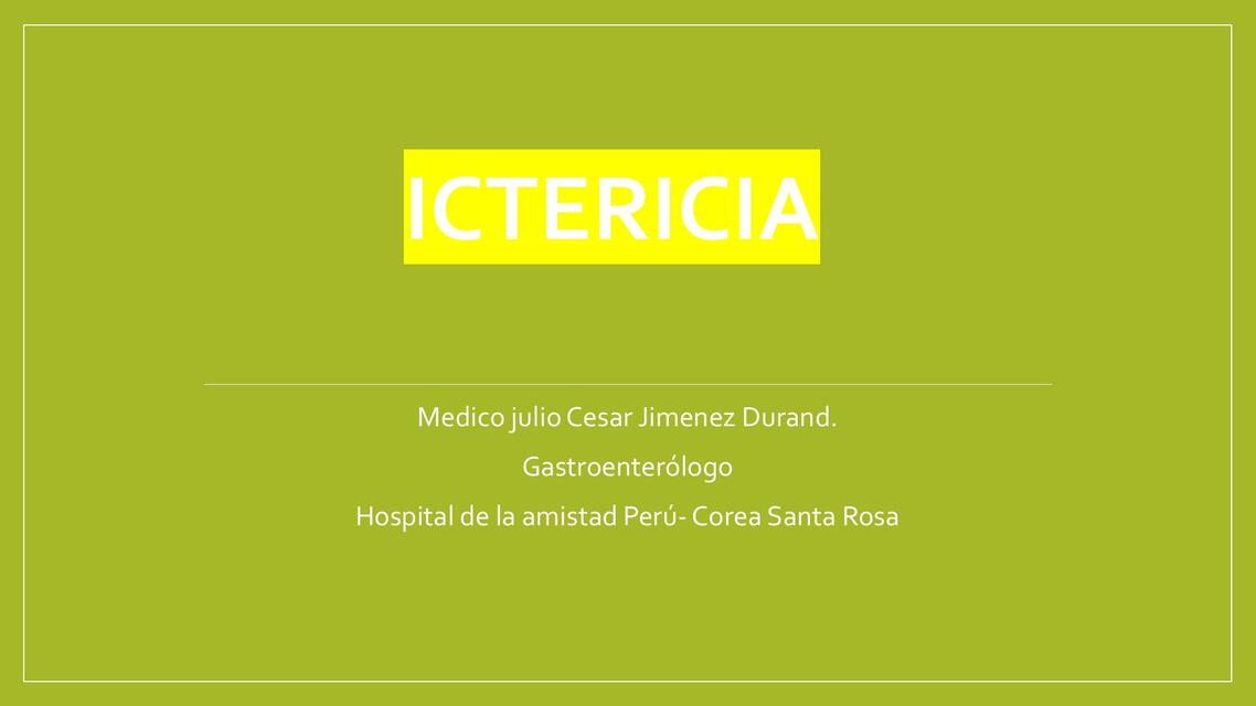 ICTERICIA