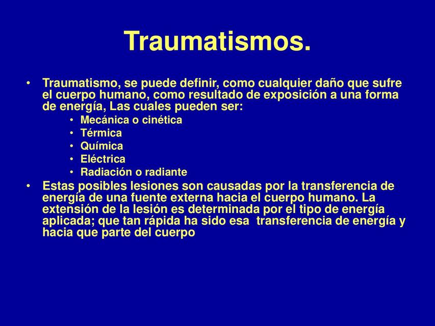 CONFERENCIA 046 Y 047 Traumas Colisiones y Extracc