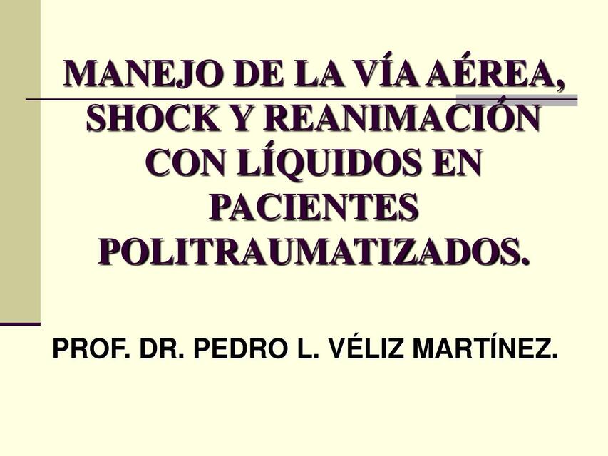 CONFERENCIA 051 VIA AEREA SHOCK Y REANIMACIÓN LÍQU