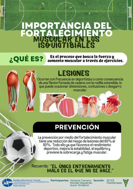 IMPORTANCIA DEL FORTALECIMIENTO MUSCULAR EN LOS ISQUIOTIBIALES