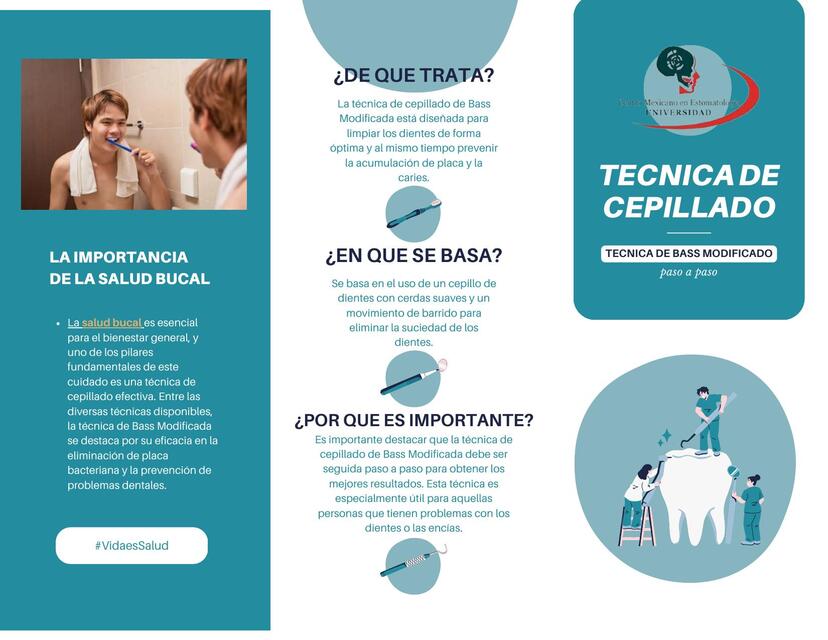 Folleto Tríptico Clínica Dental Profesional Azul 1