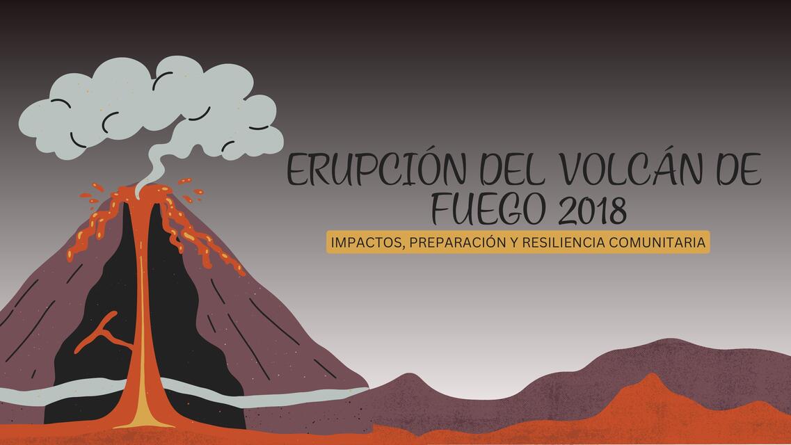 Gestión de Riesgo Erupción volcánica