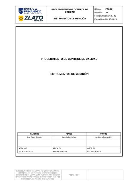 PCC 001 InstrCCCCumentos de Medicion