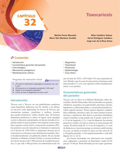 Toxocariosis libro patologia medica