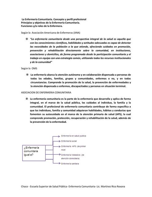 La Enfermeria Comunitaria