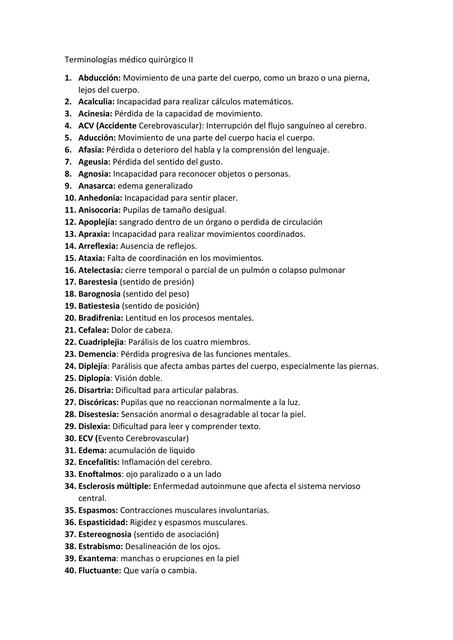 vocabulario medico 2