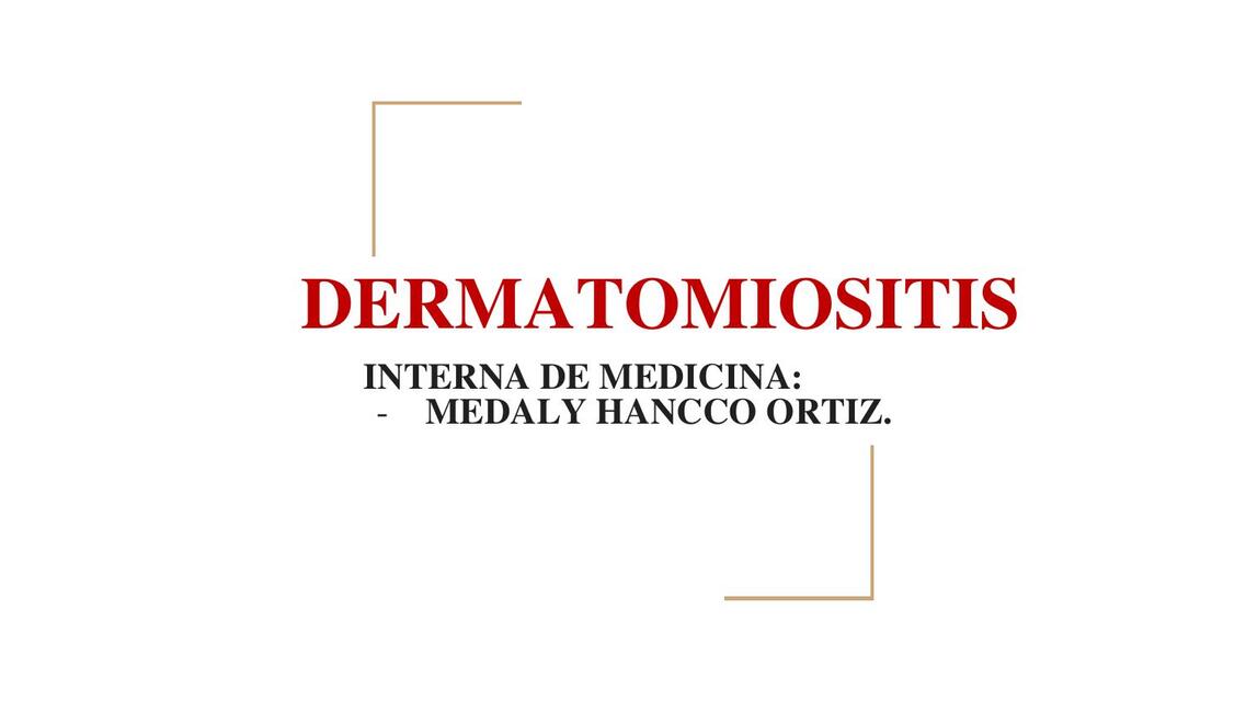 DERMATOMIOSITIS