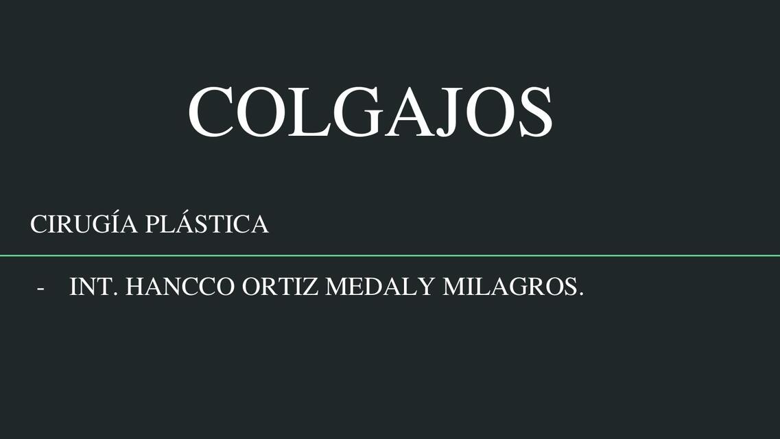 SOLO COLGAJOS