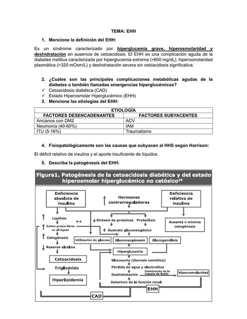 CUESTIONARIO ESTADO HIPEROSMOLAR HIPERGLUCÉMICO
