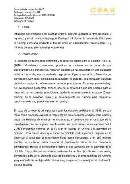 INVESTIGACION MONOGRAFIA EN CIENCIAS DEL DEPORTE E